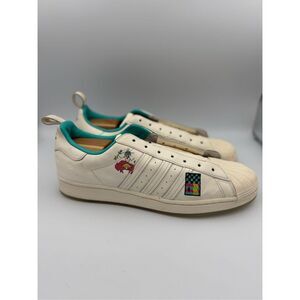 Adidas Mens White Superstar Arizona Tea Low Top Classic Sneakers Size 13.5